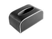 Rectangular Home Car Paper Napkin Tissue Holder Box Organizer Black White Rectangular Home Car Paper Napkin Tissue Holder Box Organizer Black White