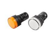 Unique Bargains 2Pcs Plastic Housing Yellow White LED Indicator Pilot Signal Light AC/DC110V Unique Bargains 2Pcs Plastic Housing Yellow White LED Indicator Pilot Signal Light AC/DC110V