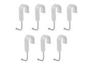 Kitchen Bathroom Towel Clothes Hook Hangers Holder 19mm Round Pipe Dia 7pcs Kitchen Bathroom Towel Clothes Hook Hangers Holder 19mm Round Pipe Dia 7pcs