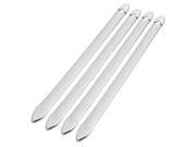 Unique Bargains Unique Bargains 2 Pairs Silver Tone Soft Plastic Protective Car Door Bumper Stickers Unique Bargains Unique Bargains 2 Pairs Silver Tone Soft Plastic Protective Car Door Bumper Stickers