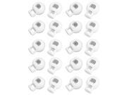Unique Bargains 20 x Clear White 7mm Dia Single Hole Round Head Spring Cord Locks Toggles Unique Bargains 20 x Clear White 7mm Dia Single Hole Round Head Spring Cord Locks Toggles