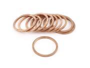 10 Pcs 21mmx25mmx1.5mm Copper Crush Washer Flat Ring Oil Drain Gasket 10 Pcs 21mmx25mmx1.5mm Copper Crush Washer Flat Ring Oil Drain Gasket