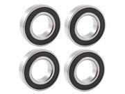 Unique Bargains 6005RS 25mm x 47mm x 12mm Black Rubber Sealed Deep Groove Ball Bearing 4 Pcs Unique Bargains 6005RS 25mm x 47mm x 12mm Black Rubber Sealed Deep Groove Ball Bearing 4 Pcs