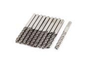 Global Bargains 6mm Cutting Dia 6mm Shank Diameter 3 Flutes HSS End Mill Cutter CNC Bit 10pcs Global Bargains 6mm Cutting Dia 6mm Shank Diameter 3 Flutes HSS End Mill Cutter CNC Bit 10pcs