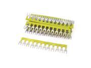 Unique Bargains 12 Pcs 12P Fork Type Terminal Block Strip Connector Yellow TB2512 400V 10A Unique Bargains 12 Pcs 12P Fork Type Terminal Block Strip Connector Yellow TB2512 400V 10A