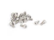 M4x8mm Thread 304 Stainless Steel Hex Key Bolt Socket Head Cap Screws 20pcs M4x8mm Thread 304 Stainless Steel Hex Key Bolt Socket Head Cap Screws 20pcs