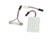 Unique Bargains Unique Bargains DC 12V Yellow 1210 3528 SMD 48-LED Roof Light Lamp Panel w T10 Festoon Adapter Unique Bargains Unique Bargains DC 12V Yellow 1210 3528 SMD 48-LED Roof Light Lamp Panel w T10 Festoon Adapter