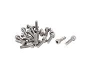 Global Bargains M4x14mm 0.7mm Pitch Stainless Steel Bolts Socket Cap Head Hex Key Screws 20pcs Global Bargains M4x14mm 0.7mm Pitch Stainless Steel Bolts Socket Cap Head Hex Key Screws 20pcs