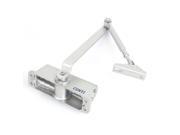Door Closer Two Independent Valves Control Sweep Silver Tone Door Closer Two Independent Valves Control Sweep Silver Tone