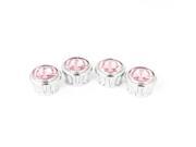 Unique Bargains Silver Tone Pink Plastic Rhinestone Accent Plate Screw Bolt 4 Pcs for Car Unique Bargains Silver Tone Pink Plastic Rhinestone Accent Plate Screw Bolt 4 Pcs for Car