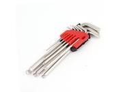 Global Bargains 9 Pcs L Shaped Ball Point Hex Key Wrenches Tool Kit 1.5mm-10mm Silver Tone Global Bargains 9 Pcs L Shaped Ball Point Hex Key Wrenches Tool Kit 1.5mm-10mm Silver Tone