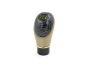 Unique Bargains Universal Carbon Fiber Pattern 5 Speed Gear Shift Knob Shifter Stick Black Beige Unique Bargains Universal Carbon Fiber Pattern 5 Speed Gear Shift Knob Shifter Stick Black Beige