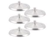 Canteen Stainless Steel Round Shaped Glass Coffee Cup Lid Covering Cover 5pcs Canteen Stainless Steel Round Shaped Glass Coffee Cup Lid Covering Cover 5pcs