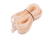 16mm Dia Tight Braided PET Sleeving Cable Wrap Sheath Transparent Orange 16Ft 16mm Dia Tight Braided PET Sleeving Cable Wrap Sheath Transparent Orange 16Ft