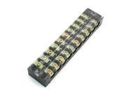 2 Rows 10 Position Screw Terminal Barrier Block Cable Board 600V 25A 2 Rows 10 Position Screw Terminal Barrier Block Cable Board 600V 25A