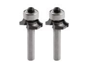 UPC 711331000125 product image for 2pcs End Bearing 47mm Length Corner Roundover Router Bit Tool 1/4