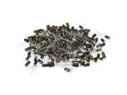 Aluminum Radial Electrolytic Capacitor 100uF 10V Life 4 x 7 mm Black 230pcs Aluminum Radial Electrolytic Capacitor 100uF 10V Life 4 x 7 mm Black 230pcs