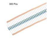 1/6 Watt 1M Ohm Metal Film Resistors 0.25W 1% Tolerances 5 Color Bands 300 Pcs 1/6 Watt 1M Ohm Metal Film Resistors 0.25W 1% Tolerances 5 Color Bands 300 Pcs