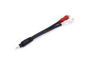 Monoprice 105611 7 Inch Premium Stereo Male to 2RCA Female 22AWG Cable Black