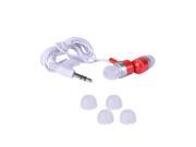 Uniden 5ST545RED Noise Reducing Earbud Stereo Headphones w 3.5mm Jack 3 Sets of Ear Tips Red