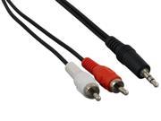 LD SPC 2RCA 25MM 25ft 3.5mm male to 2 RCA male