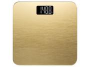 Smart Weigh 400lb Sleek Digital Bathroom Body Weight Scale Tempered Glass Gold