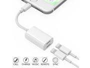 iPhone 7 Adapter & Splitter,Double Lightning Headphone Audio & Charge for iPhone 7 / 7 Plus and Sync Data Compatible for iPhone 7 Adapter & Splitter,Double Lightning Headphone Audio & Charge for iPhone 7 / 7 Plus and Sync Data Compatible for