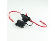 LED ATC ATO Inline Fuse Holder with Cap 12 Ga. Wire Leads
