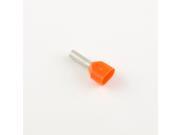 12 Ga. Two Wire Orange Insulated Ferrules 0.47 Pin Lg. pack of 100