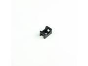 Screw In Saddle UV Black Cable Tie Mounts for 18 lb. Ties pack of 50