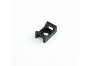 Screw In Saddle UV Black Cable Tie Mounts for 120 lb. Ties pack of 25