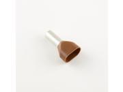 8 Ga. Two Wire Brown Insulated Ferrules 0.47 Pin Lg. pack of 50