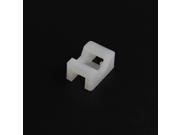 Screw In Saddle White Cable Tie Mounts for 120 lb. Ties pack of 50