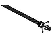 Push Mount 7.9 50 lb. UV Black Cable Ties pack of 100