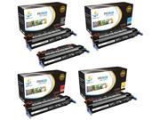 Catch Supplies Replacement HP 501A 502A toner cartridge 5 pack set 2 Black Q6470A 1 Cyan Q6471A 1 Yellow Q6472A 1 Magenta Q6473A compatible with the HP