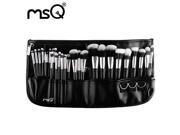 Brand MSQ 29pcs makeup brush set Pro Function Cosmetic Brushes Set with top grade PU leather belt 2015 Fashion Makeup For Beauty