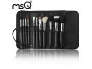 MSQ Brand 11 Pcs Professional Makeup Brushes Set Goat Hair Cosmetic Kit Makeup Bag Case For Fashion Beauty