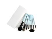 MSQ Brand High Quality Goat Hair Professional 8Pcs Makeup Brushes Set With White Case For Beauty