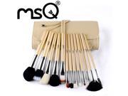 MSQ Brand 13Pcs High Quality Natural Goat Hair Makeup Brushes Set Facial Cosmetic Tools For Fashion Beauty