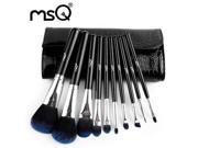 MSQ Professional 10Pcs Cosmetics Makeup Brush Set Maquillage Tool And Makeup Set With PU Leather Case
