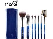 MSQ Professional 7pcs Soft High Quality Blueberry Night Goat Hair Makeup Brush Set For Fashion Beauty