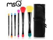 MSQ 6pcs Professional Makeup Brush Set Soft Synthetic Hair MakeUp With Bag For Beauty