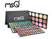 MSQ Brand Professional Waterproof 183 Color Warm Shimmer Matte Makeup eyeshadow Blush Contour Combo Palette