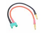 MPX Multiplex Male to 4mm Bullet gold Banana Battery Charging Leads 15CM 14AWG
