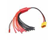 XT90 male to 6 Way ESC 3.5mm bullet jack LED JST Power Breakout wire Quadcopter