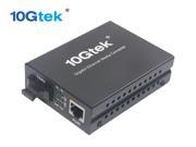 10Gtek Gigabit Media Converter 10 100 1000Base Tx to 1000Base LX Single mode Dual SC fiber Up to 20KM