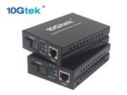 10Gtek A pair of Gigabit Fiber Media Converters 10 100 1000Base Tx to 1000Base LX Bi Directional Single mode SC fiber Up to 20KM