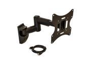 NavePoint Articulating Wall Mount TV Bracket Tilt Swivel 17 32 Inches with HDMI Cable