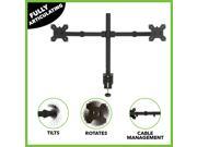 NavePoint Dual LCD Monitor LCD Mount Adjustable Arms Desk Stand Mount Grommet Upto 27