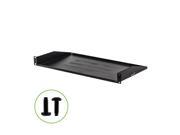 NavePoint Cantilever Server Shelf Vented Shelves Rack Mount 19 1U Black 10 250mm deep